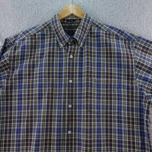 Vintage Abercrombie  Fitch Men's Plaid Short Sleeve Button Down Shirt‎ Size L
